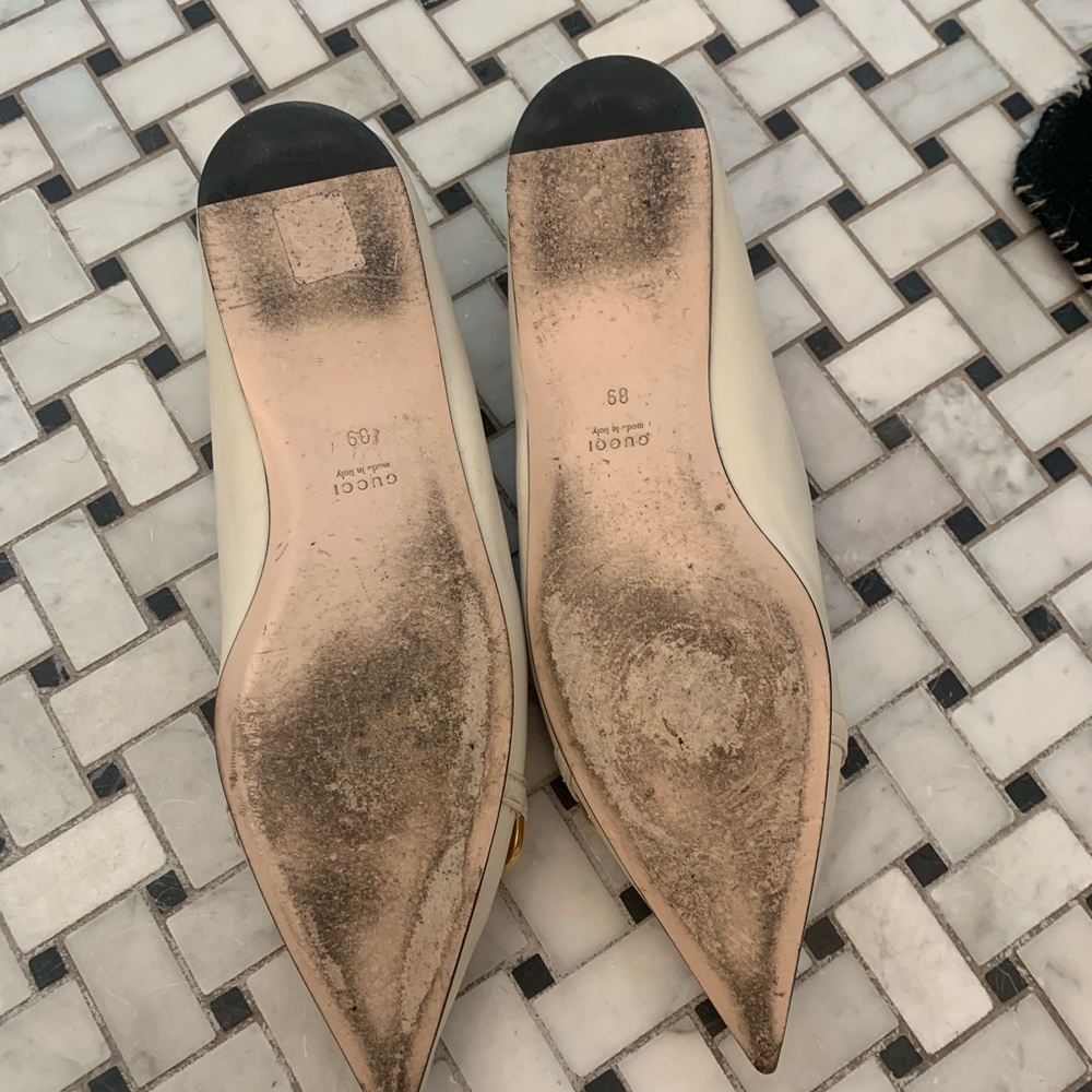Gucci cream flats